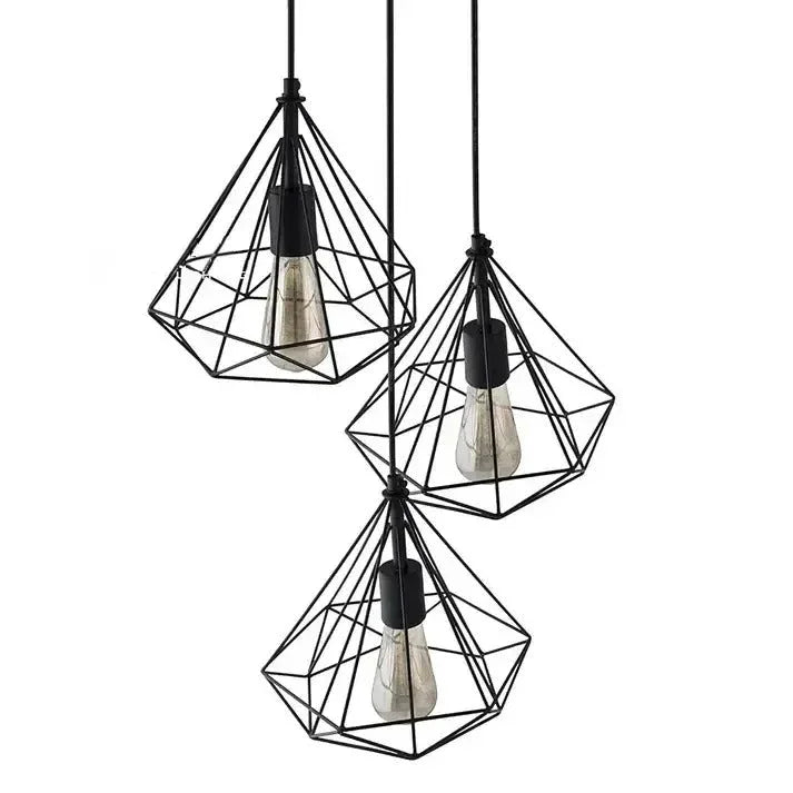 Metal Diamond Pendant Light - ArtyCraftz
