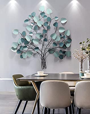 Metal Heart Tree Wall Hanging