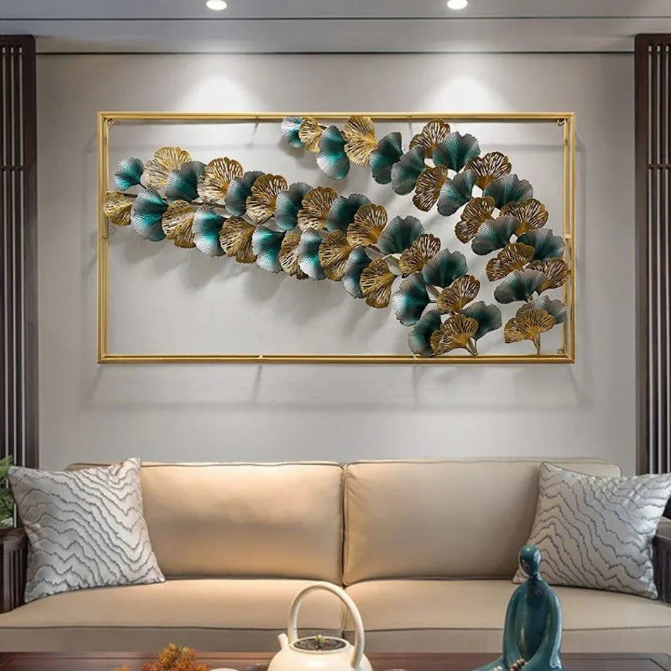 Metal Leaf Design Wall Hanging for Home Decor and Gifting - ArtyCraftz