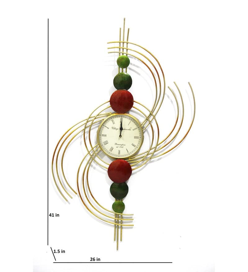 Metal Quirky Sun Wall Clock - ArtyCraftz