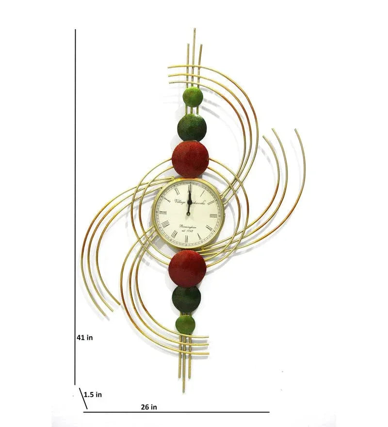 Metal Quirky Sun Wall Clock - ArtyCraftz