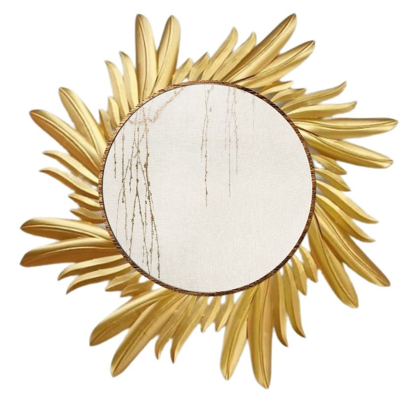 Metal Sun Design Wall Mirror for Home Decor and Gifting - ArtyCraftz