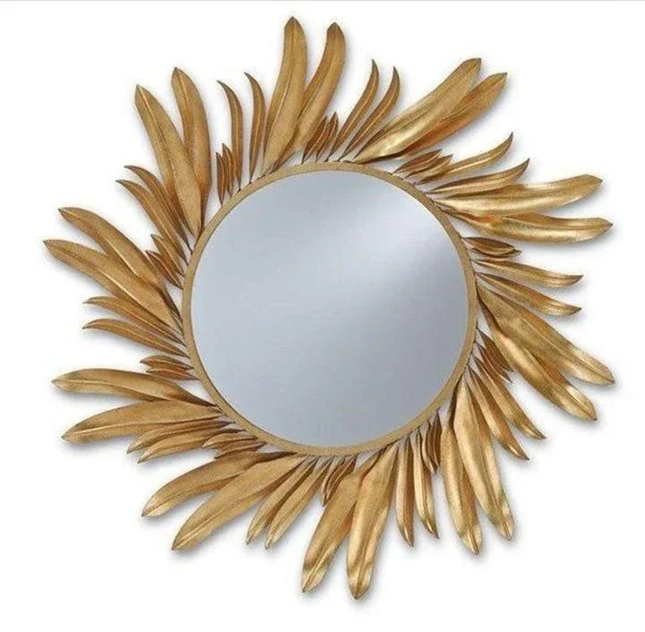 Metal Sun Design Wall Mirror for Home Decor and Gifting - ArtyCraftz