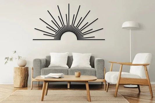 Metal Sun Rise Wall Art - ArtyCraftz