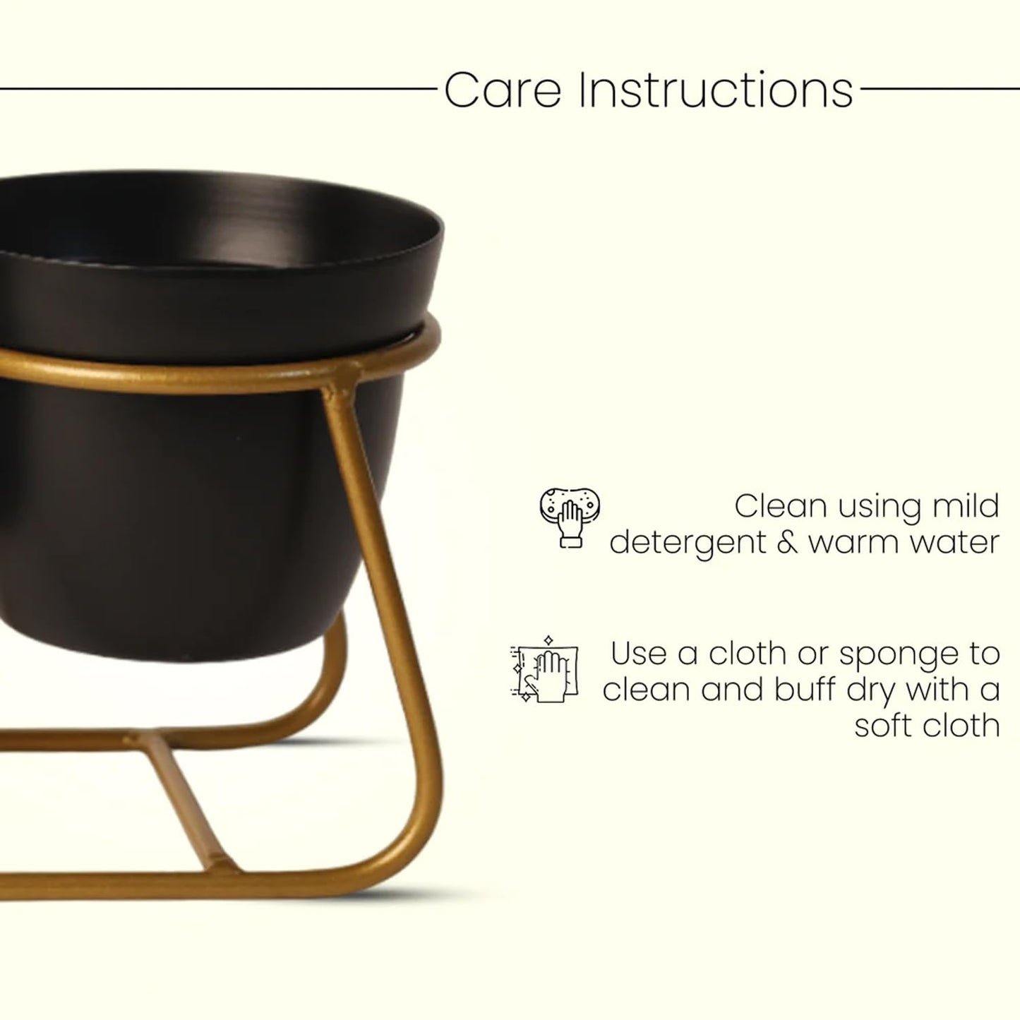 Metal Triple Pot Table Top Planter - ArtyCraftz