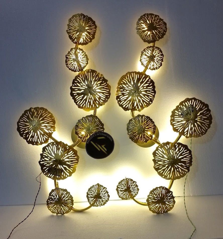 Metal Wall Lamp for Home Decor and Gifting 32*17 Inches Set of 2 Wall Decor - ArtyCraftz