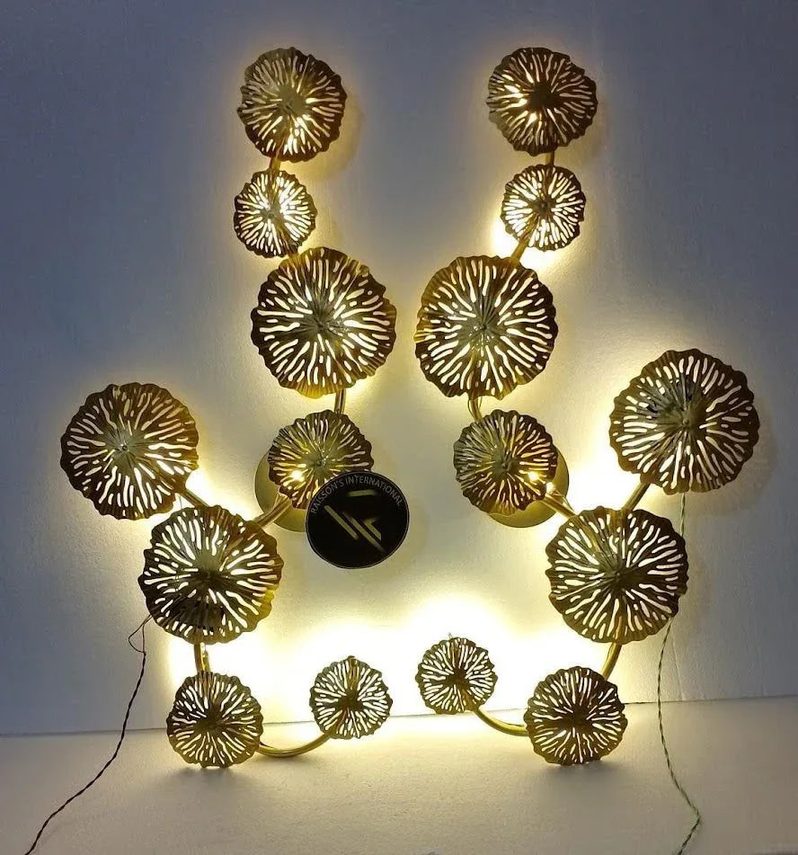 Metal Wall Lamp for Home Decor and Gifting 32*17 Inches Set of 2 Wall Decor - ArtyCraftz
