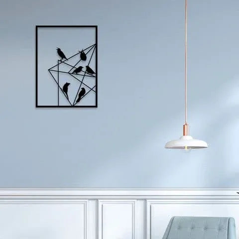 Mild Steel Talking Birds Metal Wall Hanging Art Home Decor - ArtyCraftz