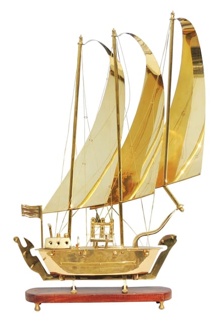 Large Brass Sailboat Showpiece 31 Inch -ArtyCraftz.com