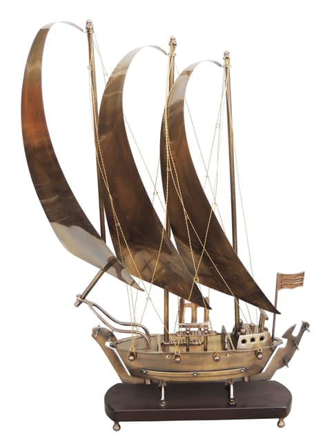 Luxury Brass Sailing Ship Showpiece-ArtyCraftz.com