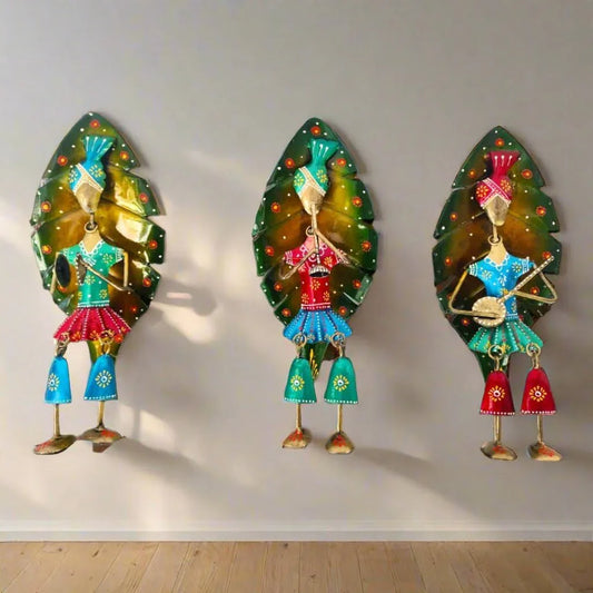 Rajasthani Musical Men Set Wall Hanging - ArtyCraftz