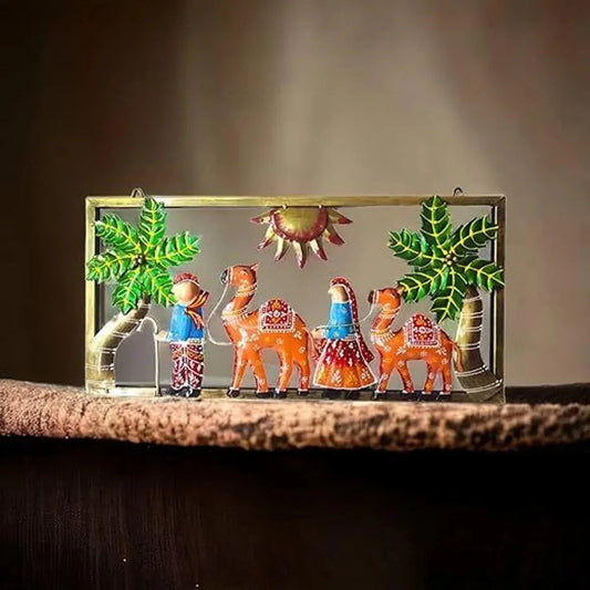 Rajasthani Traditional Camel Herders Wall Art - ArtyCraftz