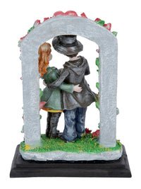 Resin Couple in Roses Arch Showpiece - ArtyCraftz