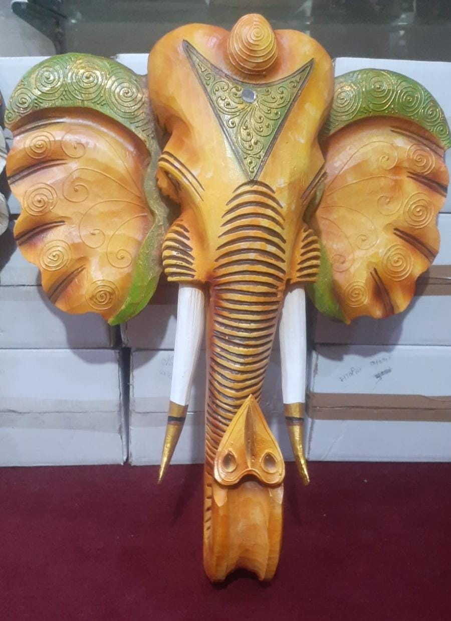 Resin Elephant Wall Hanging - ArtyCraftz