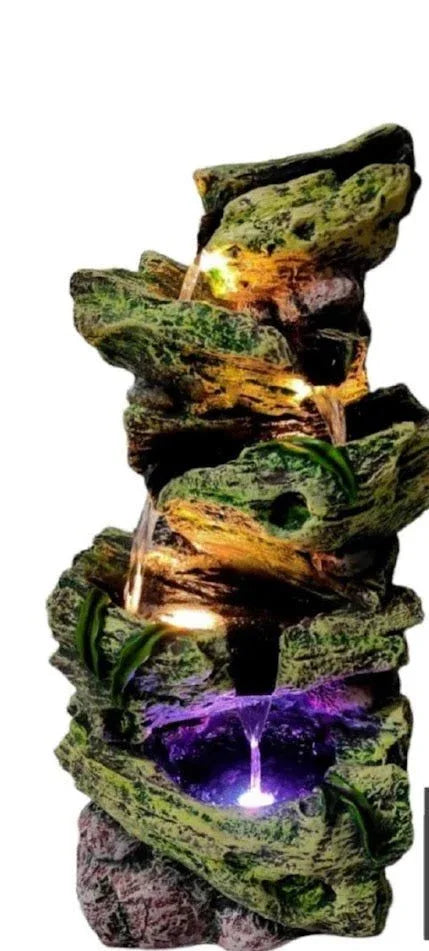 Resin Rock Fountain 24 Inches for Home Decor and Gifting - ArtyCraftz