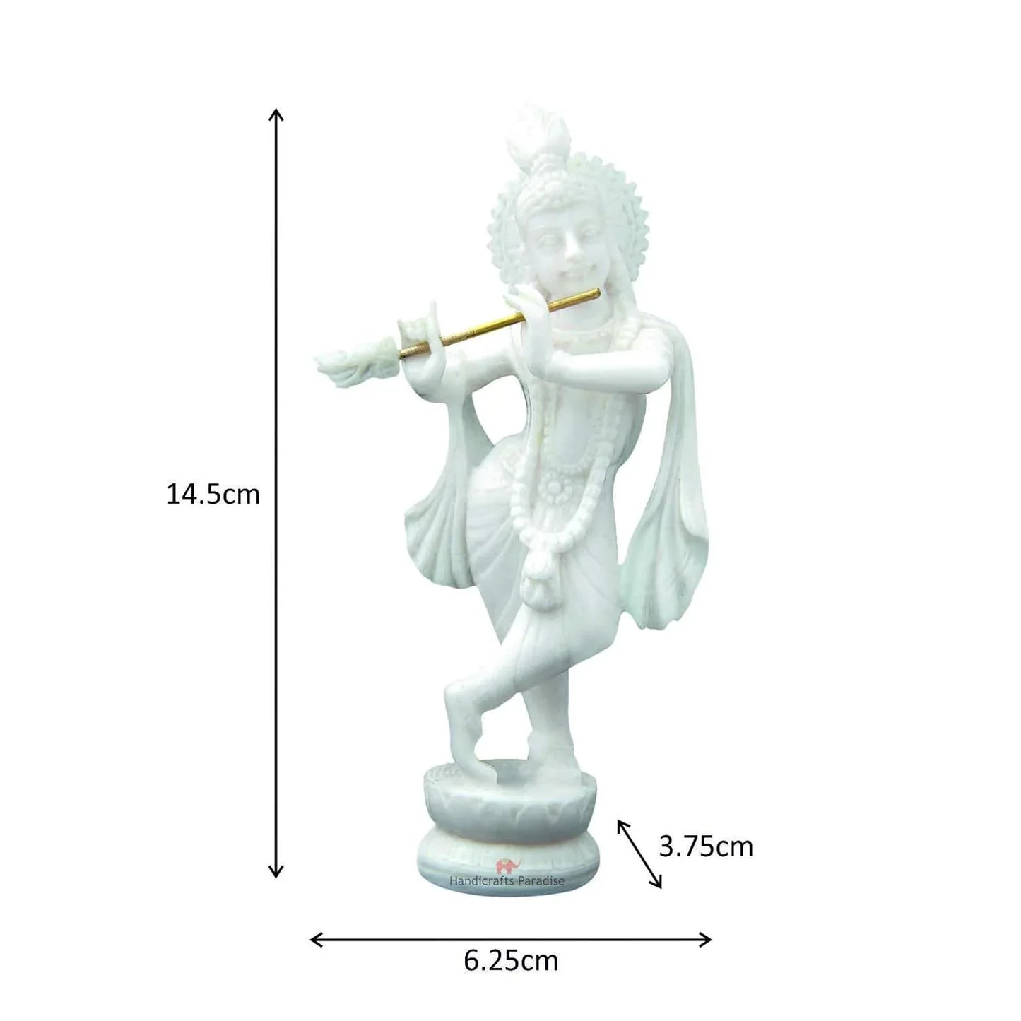 Resin Standing Krishna Idol - ArtyCraftz