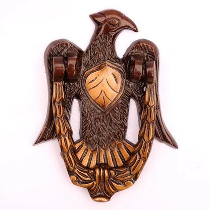 Brass Eagle Design Brass Door Knocker in Brown