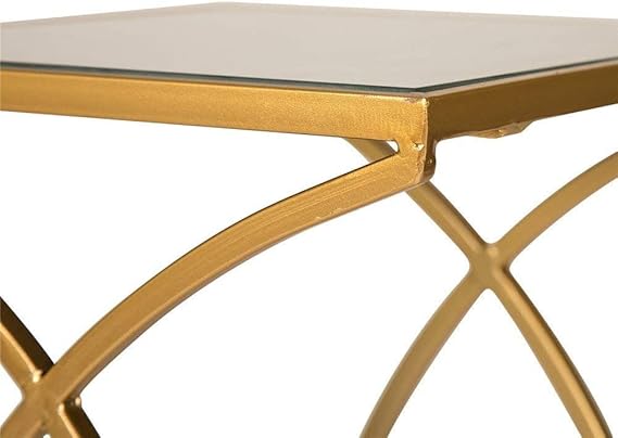 Set of 2 Metal Nesting Coffee Table - ArtyCraftz