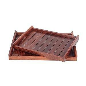Sheesham Wood Serving Tray - ArtyCraftz