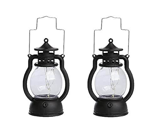 Small Acrylic Antique Lamp Hurricane Wall Hanging LED String Light Holder (2 Pieces) - ArtyCraftz