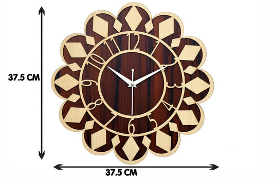 Stylish Vintage Wooden Wall Clock for Home Decor - ArtyCraftz