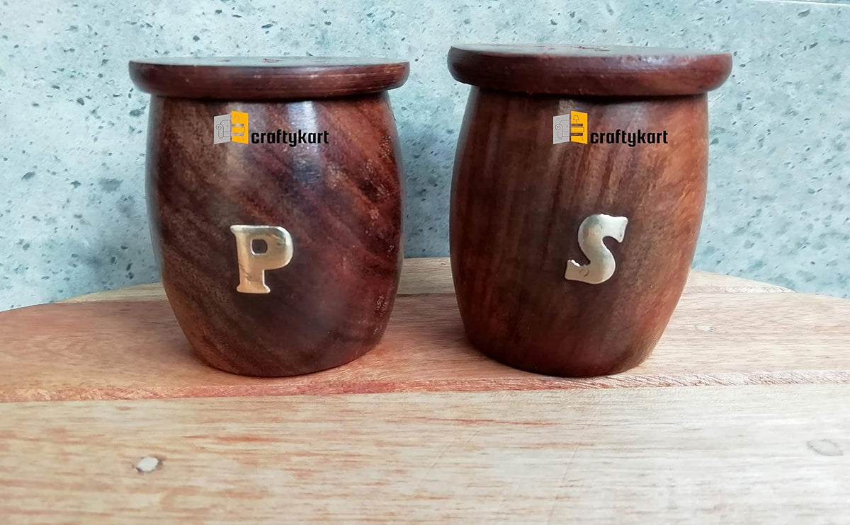 Trolley Shaped Dining Table Salt and Pepper Set with Stand - ArtyCraftz