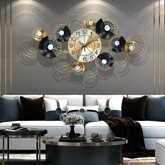 Unique Large Design Metal Wall Clock - ArtyCraftz