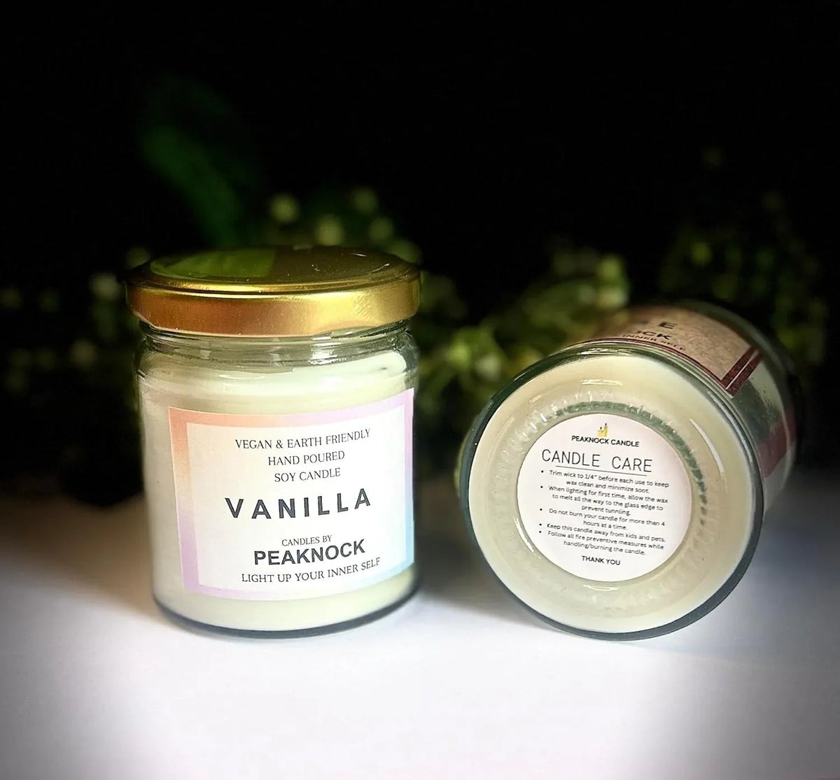 Vanilla Scented Jar Candle - ArtyCraftz