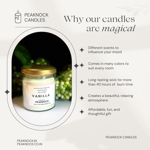 Vanilla Scented Jar Candle - ArtyCraftz