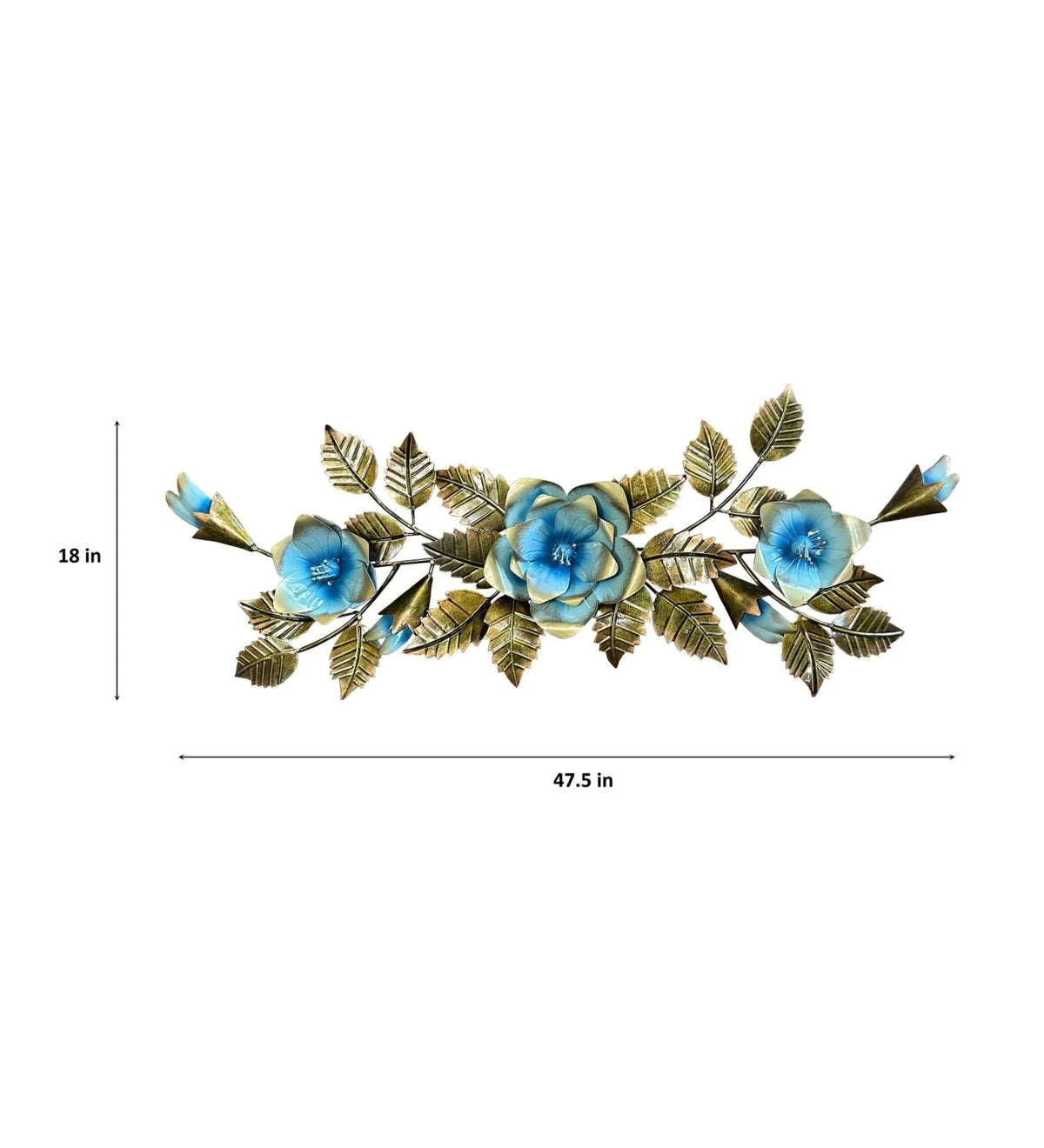 Vibrant Blue Star Flower Wall Art - ArtyCraftz
