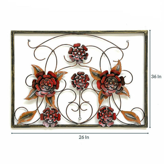 Handcrafted Metal Patti Frame Wall Decor