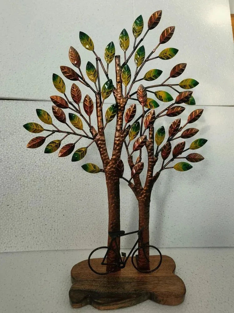 Handcrafted Iron Cycle Tree howpiece-ArtyCraftz.com