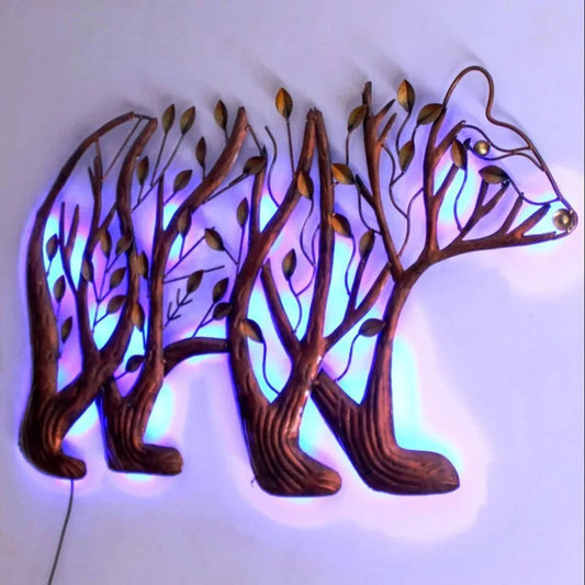 Metal Bear Wa;; Art