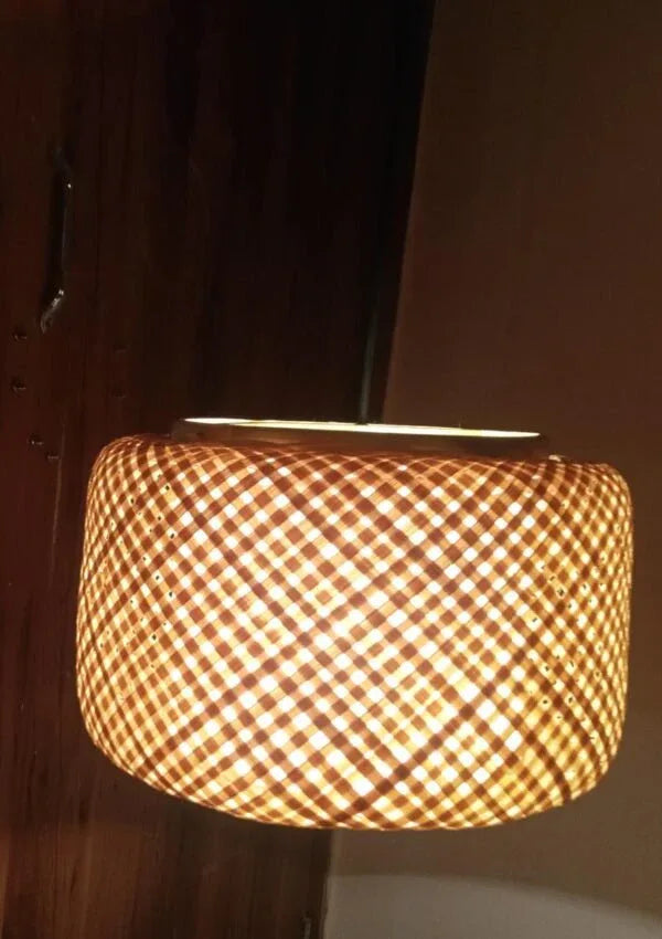 Woven Bamboo Round Pendant Light Shade - ArtyCraftz