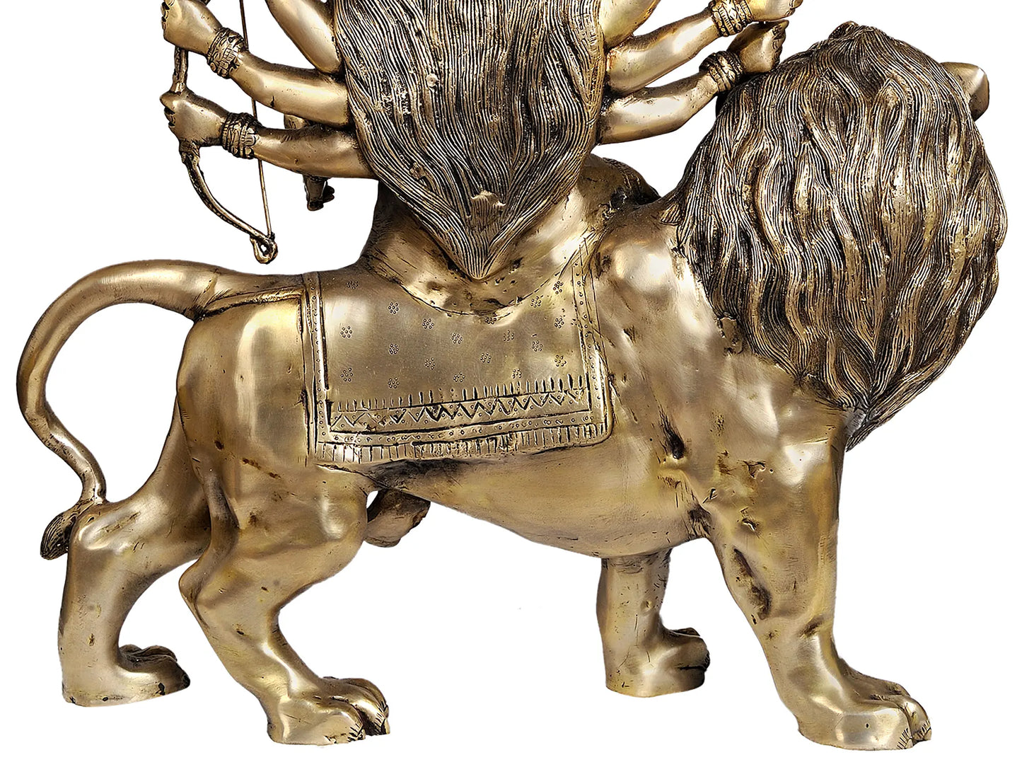 Brass Large Size Maa Durga Statue, Height 27 Inch