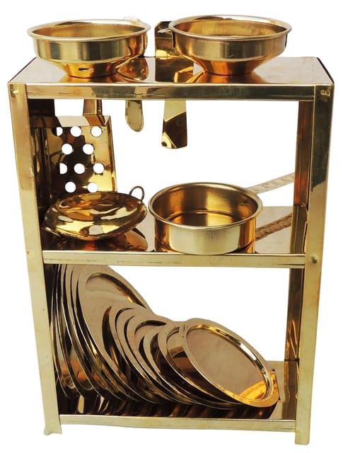 Luxury Handcrafted Brass Miniature Kitchen Stand Decor-ArtyCraftz.com