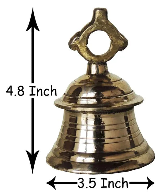 Traditional Brass Temple Bell for Pooja – Handcrafted Ghanti