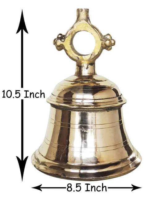 Traditional Brass Temple Bell for Pooja – Handcrafted Ghanti