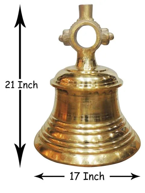 Traditional Brass Temple Bell for Pooja – Handcrafted Ghanti