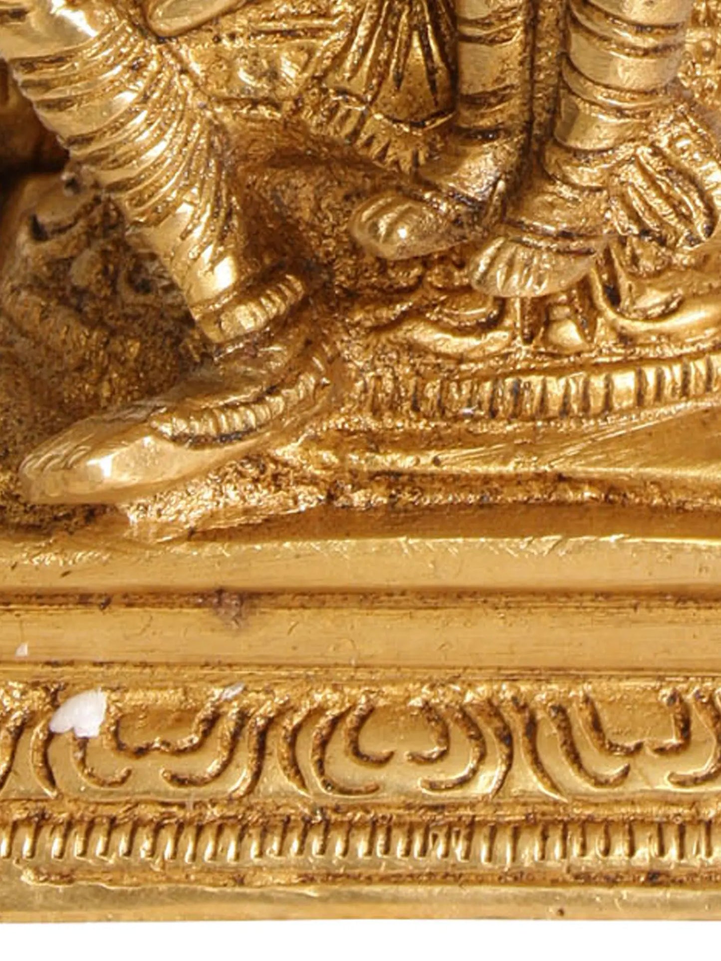 Brass Narasimha with Lakshmi Statue