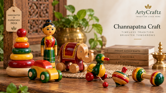 Traditional Channapatna wooden craft from Karnataka
