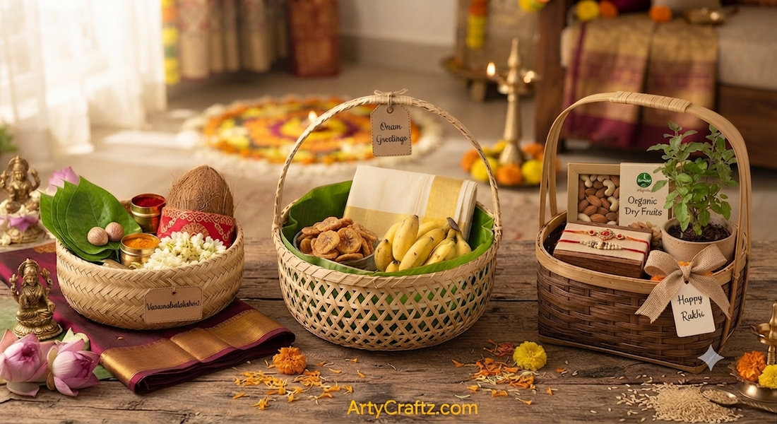 Eco-Friendly Bamboo Baskets for Onam, Varamahalakshmi & Raksha Bandhan (August 2026)
