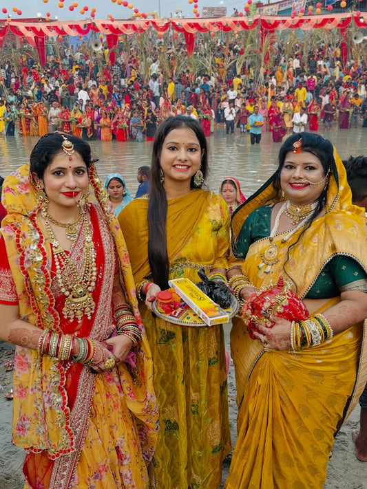 Indian Ladies on Chhath Puja