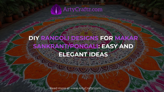 DIY Rangoli Designs for Makar Sankrant/Pongali: Easy and Elegant Ideas - ArtyCraftz