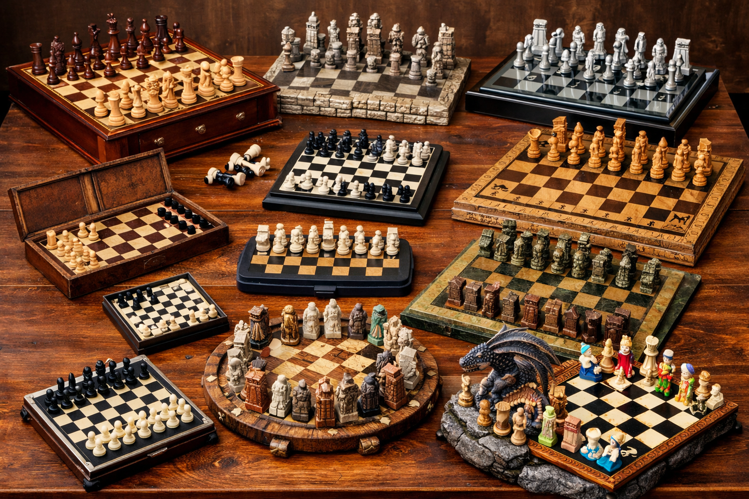 A collection of unique chess sets-ArtyCraftz.com