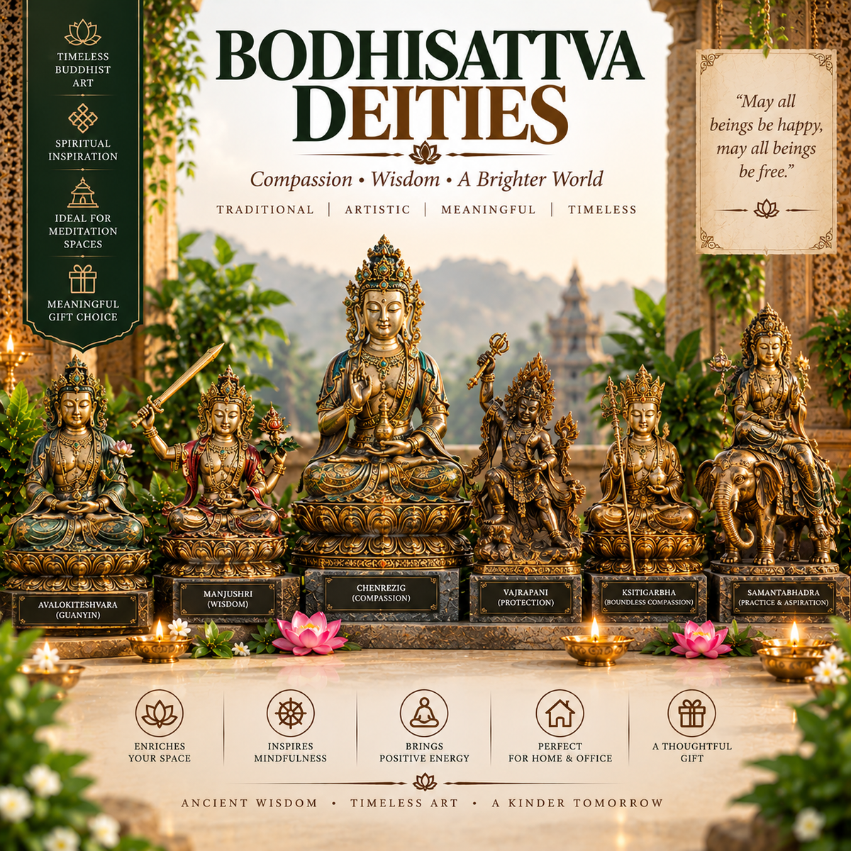 Bodhisattva Deities & Statues Online