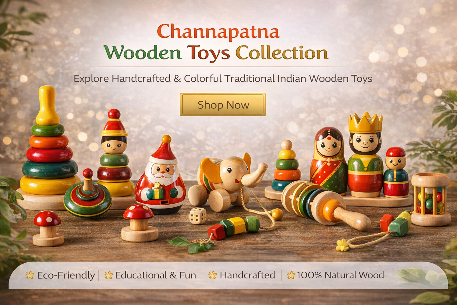 Channapatna wooden toys collection-ArtyCraftz.com