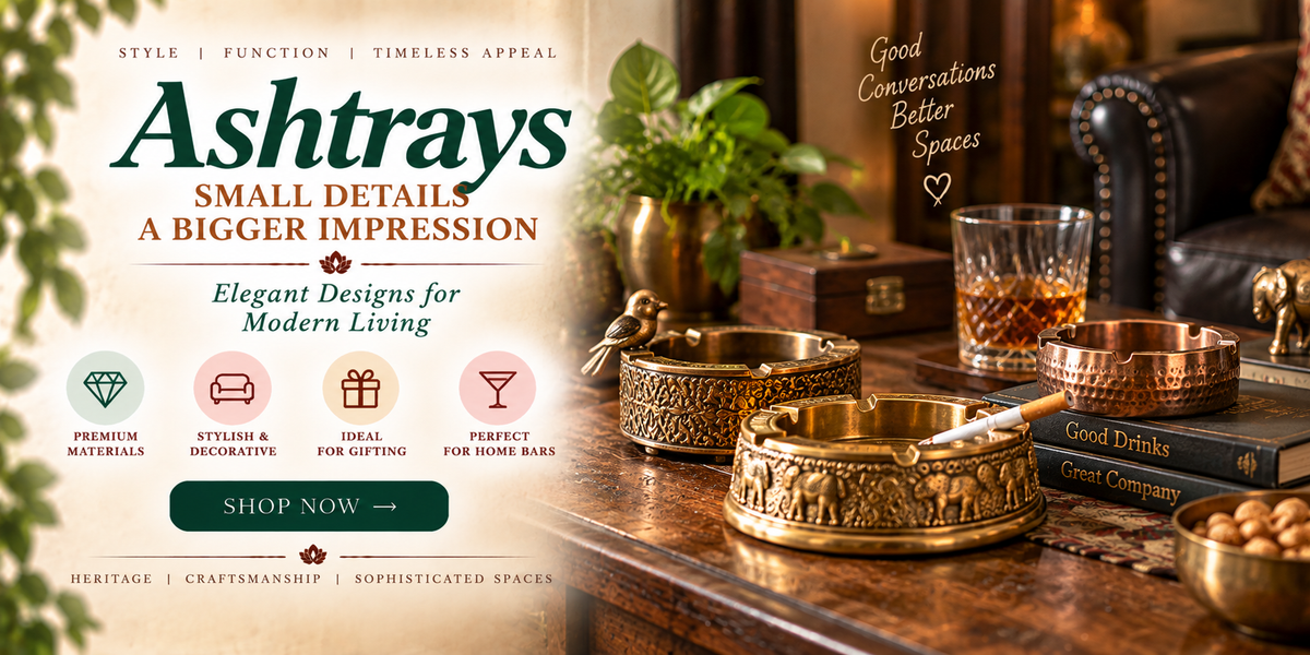 Decorative Brass & Metal Ashtrays-artycraftz.com