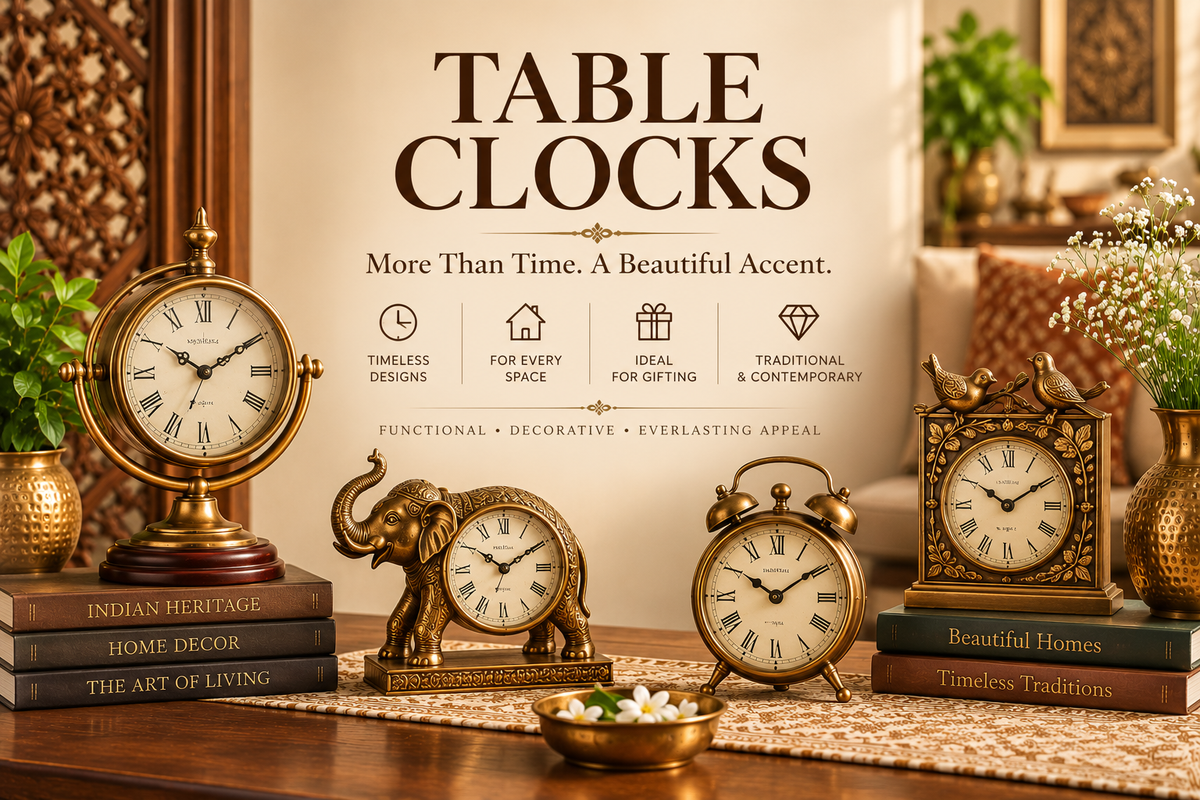 Table Clocks Online - Decorative Table Clocks for Home & Office