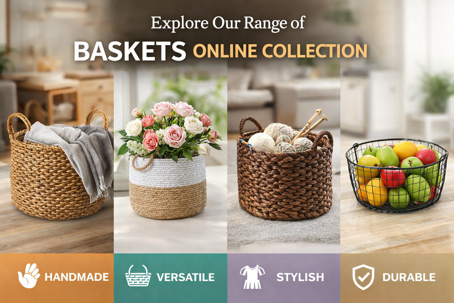 Explore our basket collection online-ArtyCraftz.com